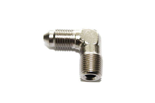 -3 to 1/8" NPT 90 Degree Steel Adapter Fitting