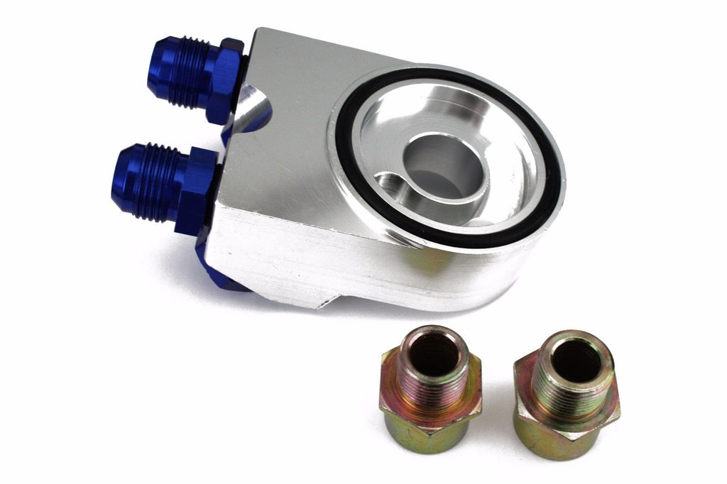 Billet Aluminum Remote Oil Cooler Sandwich Adapter for 2-3/4