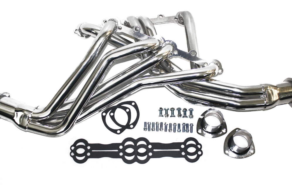 67-72 Chevy/GMC C10 SBC Truck 1-5/8" Long Tube Stainless Steel Headers ...