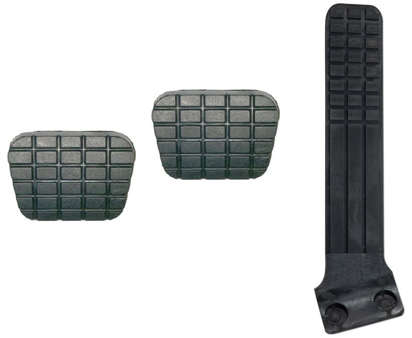 clutch brake gas pedals 60-63 Chevy/GMC C10 Truck Gas Accelerator, Brake & Clutch Pedal Pads