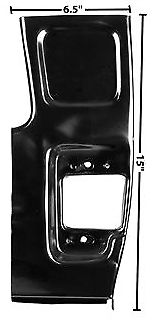 55-59 Chevy Truck RH Side Lower Front & Rear Section Door Pillar Patch Panels