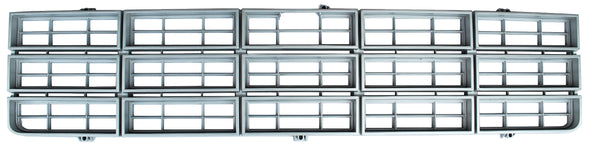 73-80 Chevy C10 Truck Plastic Inner Grille with Light Argent Silver Details