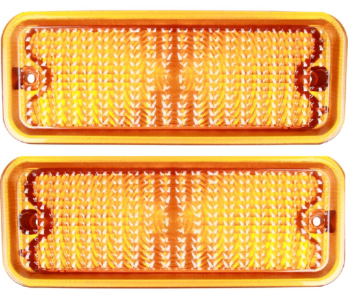 73-74 Chevy/GMC C10 Truck Front Amber Diffused Turn Signal Light Park Lamp Lens