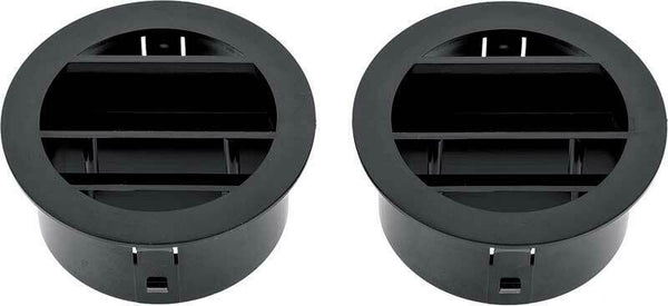 64-66 Chevy/GMC C10 Truck Cab LH & RH Side Black Dash Defrost Vents