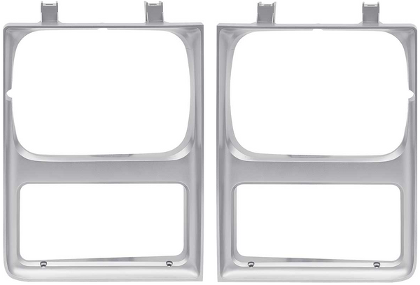 85-87 Chevy/GMC C10 Truck LH & RH Argent Single Headlight Bezels (Pair)