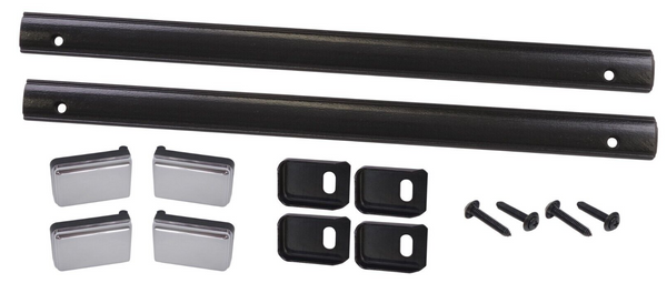 81-87 Chevy/GMC C10 Truck Black Inside Door Pull Strap Handles with Covers & Screws