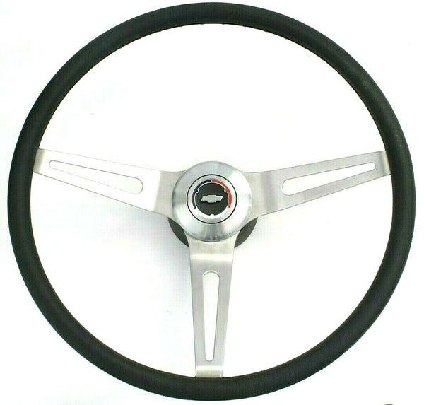 73-87 Chevy C10 Truck/Car Comfort Grip 15" Steering Wheel with Bowtie Horn Button