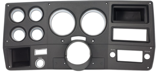75 77 Chevy GMC C10 Truck Black Chrome Dash Bezel Without A C