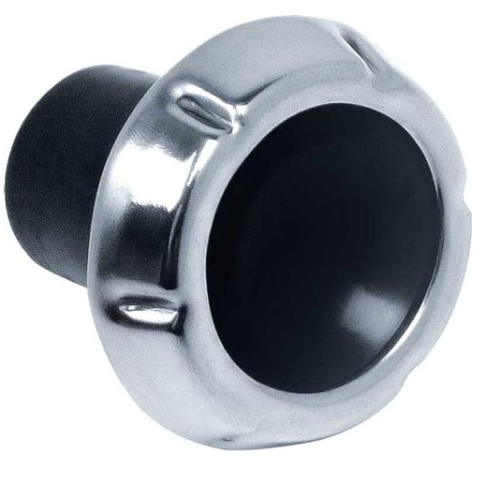 64-66 Chevy/GMC Truck Black & Stainless Steel Choke Cable Knob