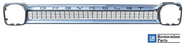 64-66 Chevy Truck Chrome Grille Shell with Bezels 