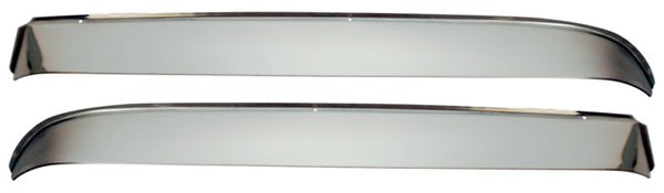 73-87 Chevy/GMC C10 Truck Polished Stainless Steel Door Glass Vent Shades