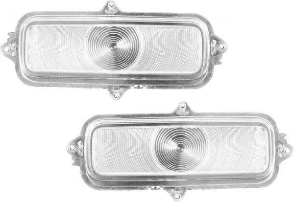 60-66 Chevy Truck Front LH & RH Clear Turn Signal Parking Lenses