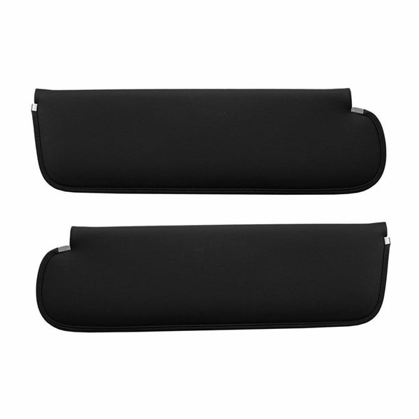 67-72 Chevy/GMC C10 Truck Black Sunvisor Pad & Mounting Arm Set RH & LH Pair