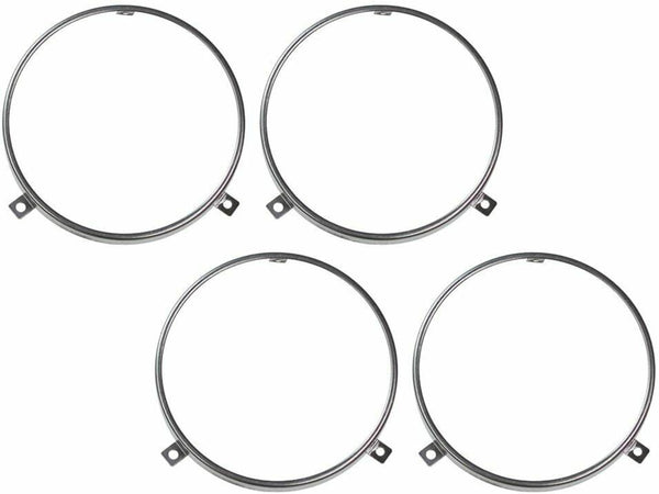 (4) 58-64 Chevy/GMC C/K Truck with Dual Headlights Retaining Ring Set