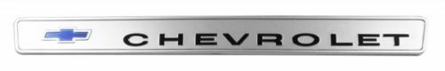 67-68 Chevy C10 Truck Glove Box "CHEVROLET" Emblem w/ Blue Bowtie