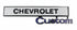 69-72 Chevy C10 Truck Glove Box "CHEVROLET Custom" Emblem w/ Blue Bowtie