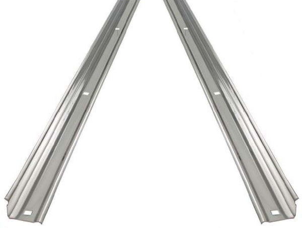 (2) 67-72 Chevy C10 Truck Long Bed Stepside Angle Strip Set Zinc (Pair)