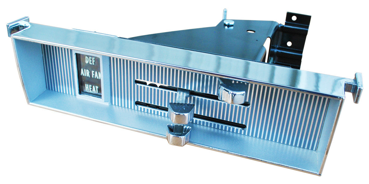 A/C & Heater Delete Panel For 1967-1972 GMC Chevy C/K Trucks - Heater Only Version With 5 Mounting Holes