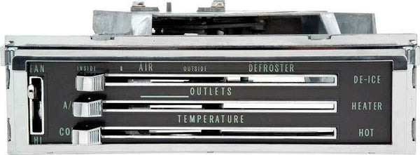 67-72 Chevy/GMC Truck Chrome Dash Heater-A/C Control Factory Air Panel Assembly