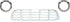 55-56 Chevy Pickup Truck White Front Grille Assembly with Chrome Headlight Bezels