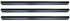 54-87 Chevy/GMC Truck Stepside Bed No Holes Drill-to-Fit Cross Sill Set of 3