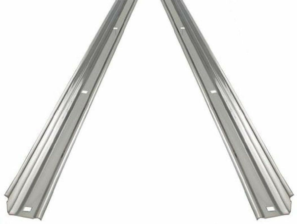 47-53 Chevy/GMC Truck Short Bed Stepside Polished Stainless Angle Strips (Pair)