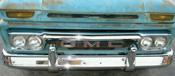60-62 Chevy/GMC C10 Truck Triple Chrome Plated Front Bumper Guards
